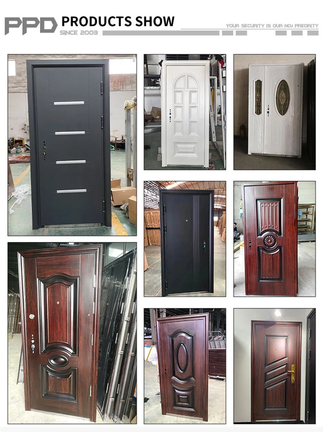 10% off Discount Luxury Style Steel Entry Doors